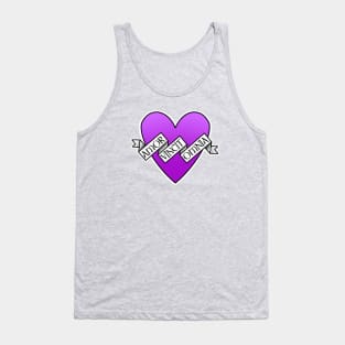 amor vincit omnia purple heart Tank Top